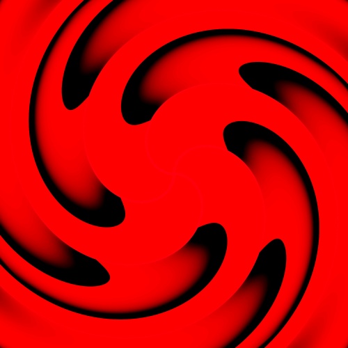Background with red spiral.