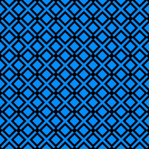 Blue and black geometric pattern.