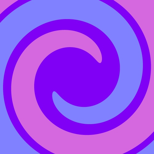 与螺旋的蓝色和紫色背景。