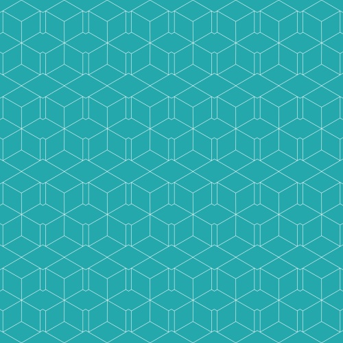 Blue geometric pattern.