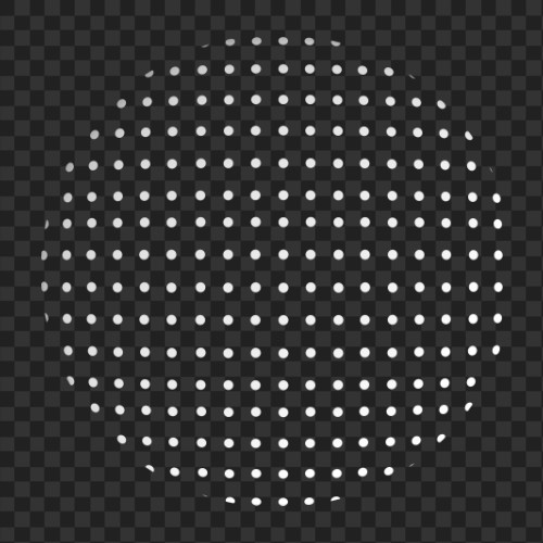 Circle with dots.