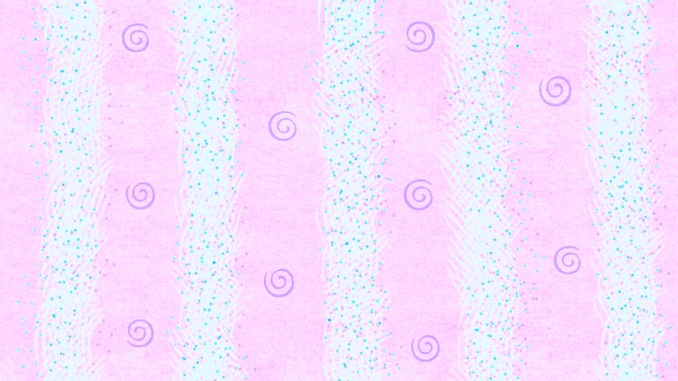 Pink texture with spirals.