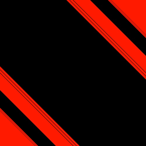 Red and black background.