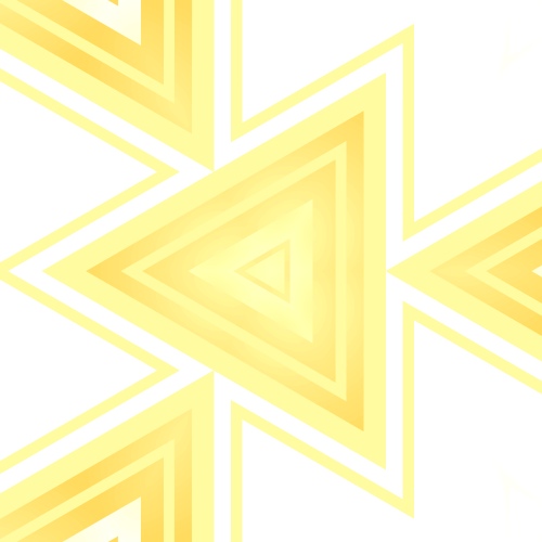 Yellow background with triangles.